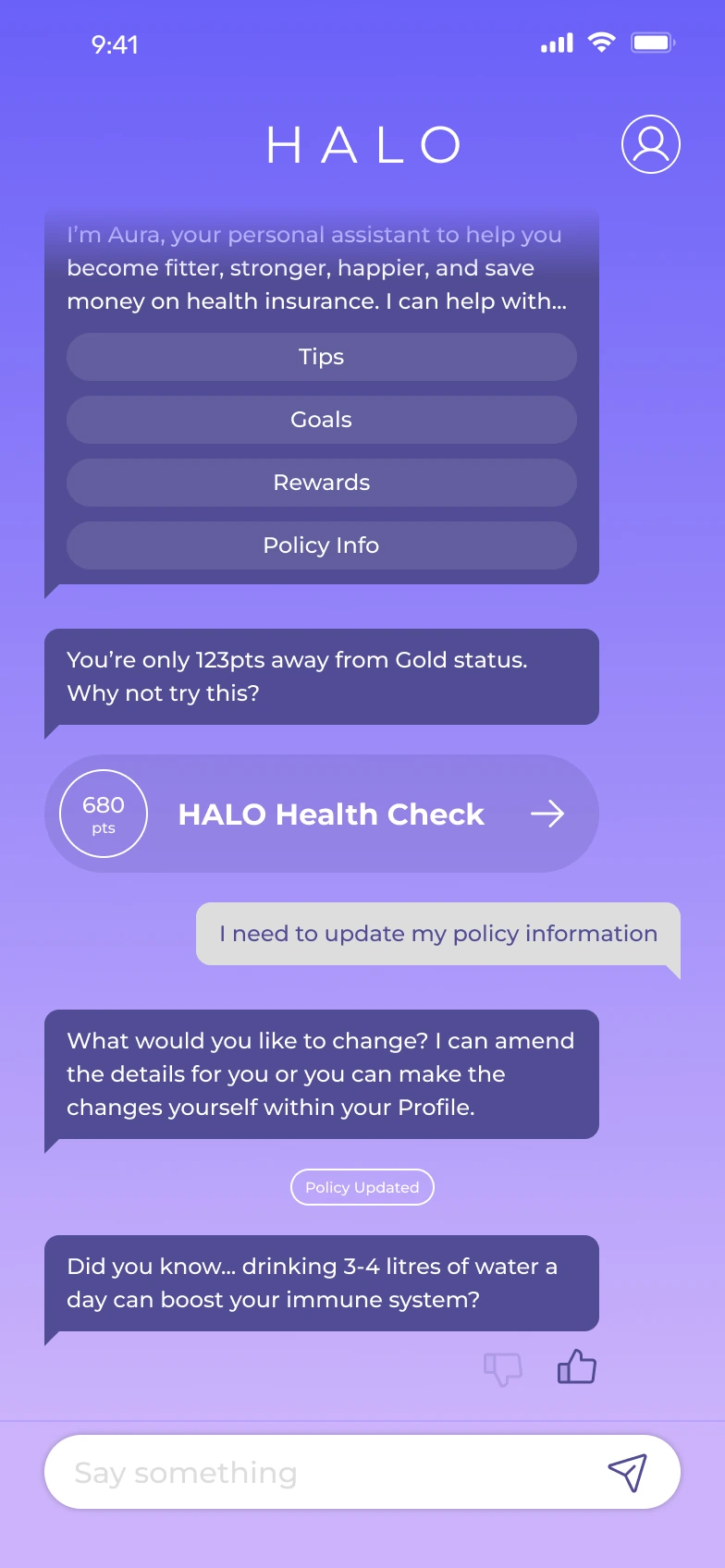 HALO original application design 2